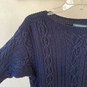 Ralph Lauren exclusively hand knit chunky cotton sweater